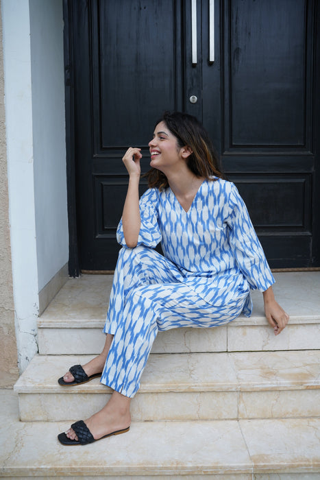 Ikat Symphony PJ Set (with matching scrunchy)