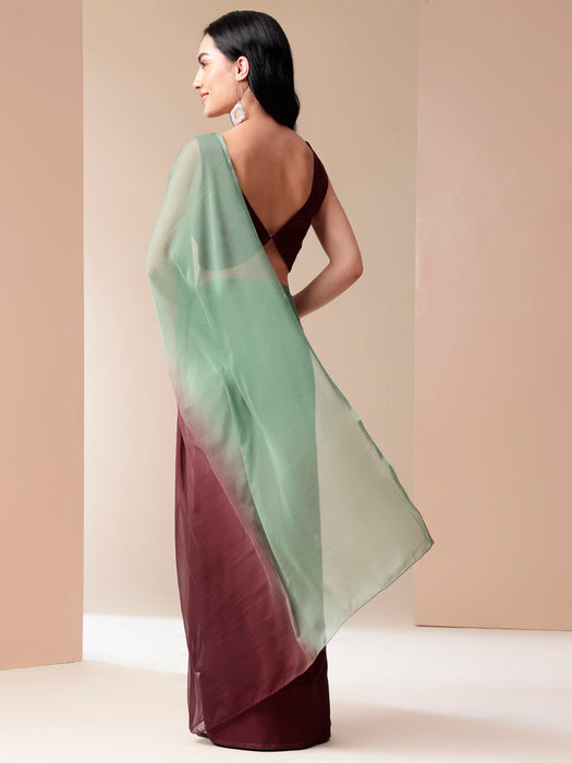 Unique Ombre Shade Chiffon Saree