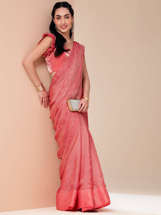 Metallic Tissue Saree