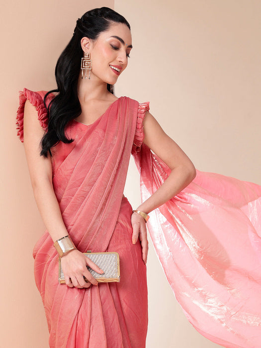 Metallic Tissue Saree