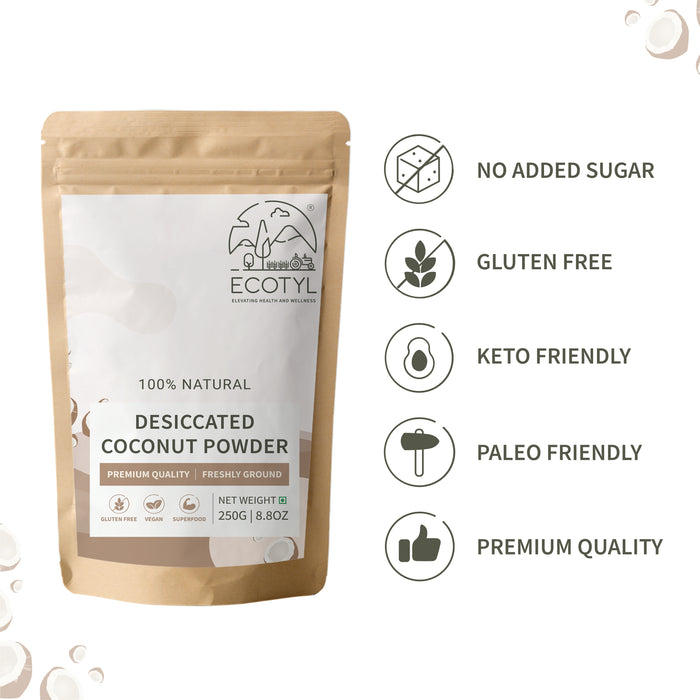 Desiccated Coconut Powder | Unsweetened | 250G