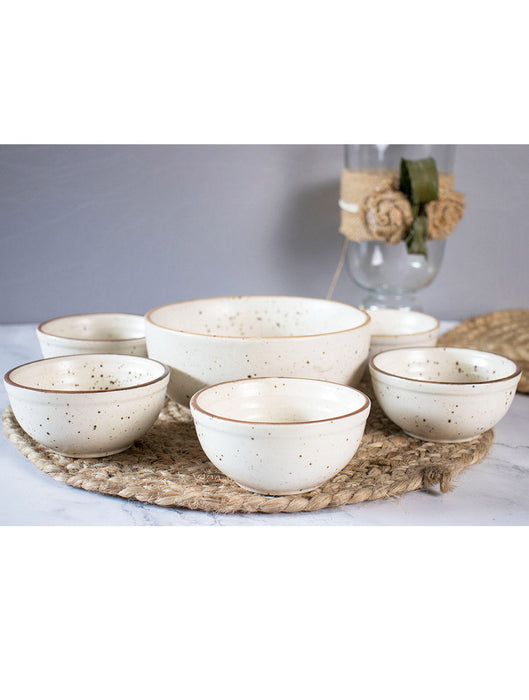 Ceramic Stoneware Rann Dessert Setting