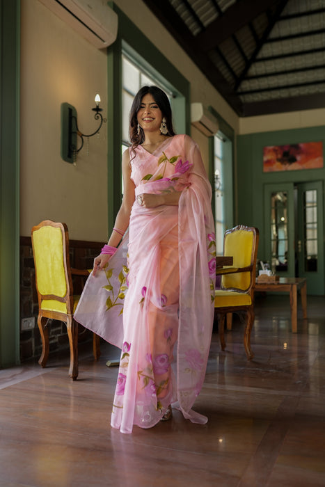 Crafted Comfort Organza Saree