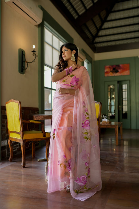 Crafted Comfort Organza Saree