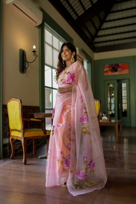 Crafted Comfort Organza Saree