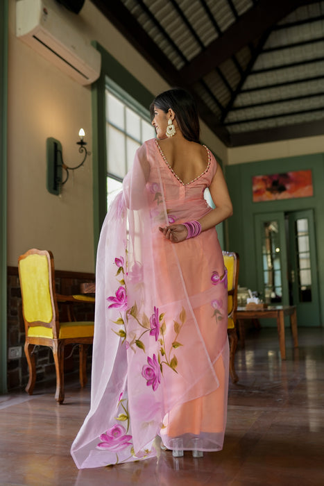 Crafted Comfort Organza Saree