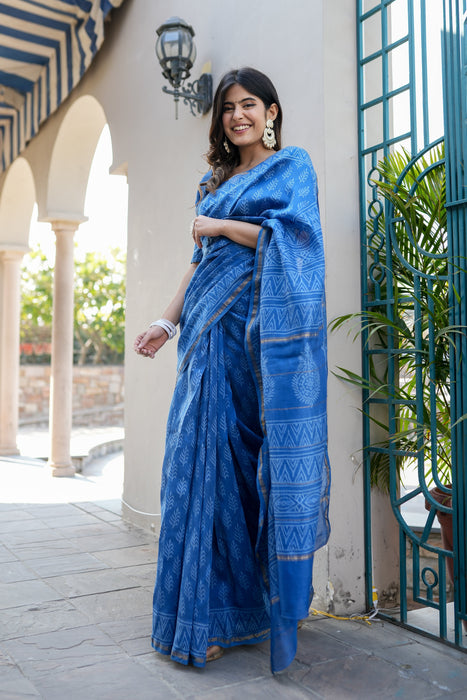 Indigo Infusion Saree