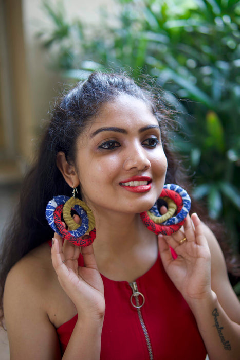 RANGOLI TEXTILE EARRING