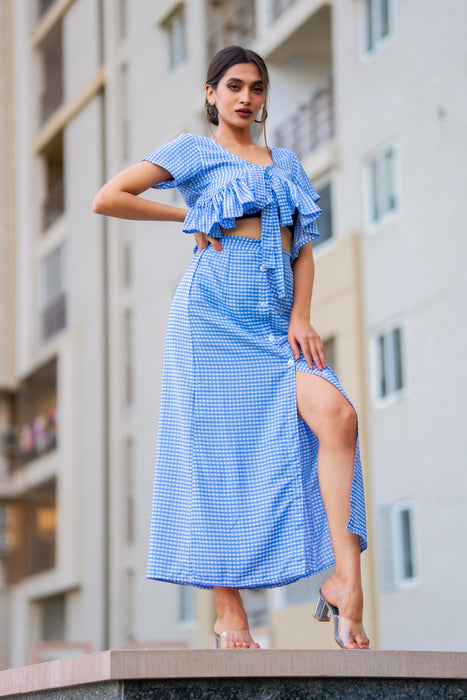 CORNFLOWER BLUE SUMMER CO-ORD SET