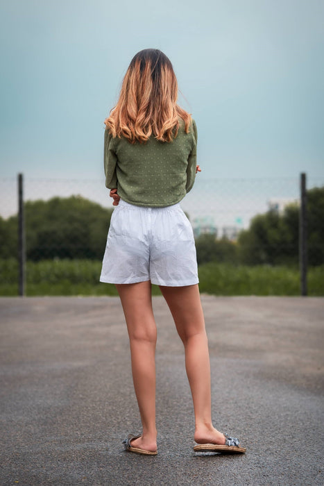 CLASSY OLIVE GREEN TOP