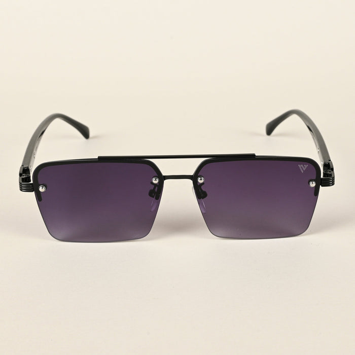 Voyage Purple Rectangle Sunglasses for Men & Women - MG4501