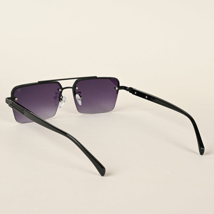 Voyage Purple Rectangle Sunglasses for Men & Women - MG4501