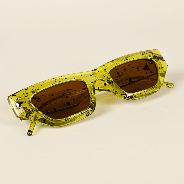 Voyage Brown Cateye Sunglasses for Women - MG4505