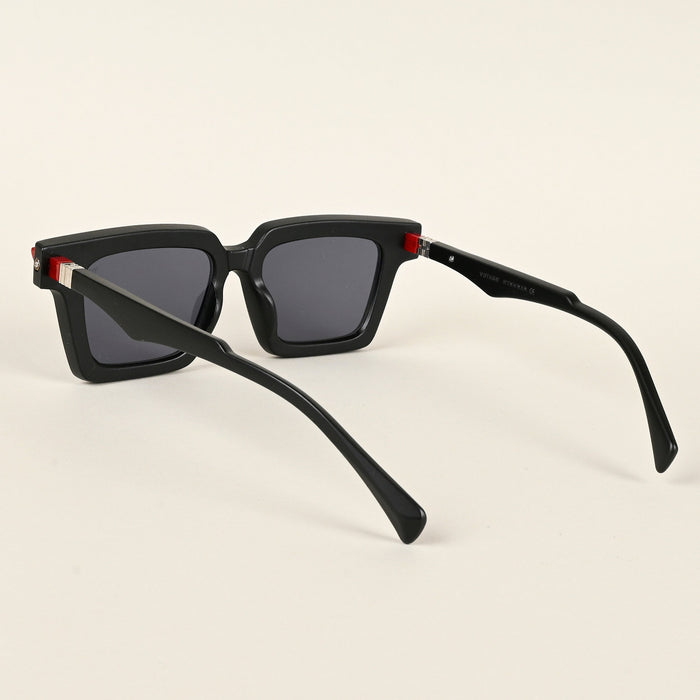 Voyage Matt Black Square Sunglasses for Men & Women - MG4876