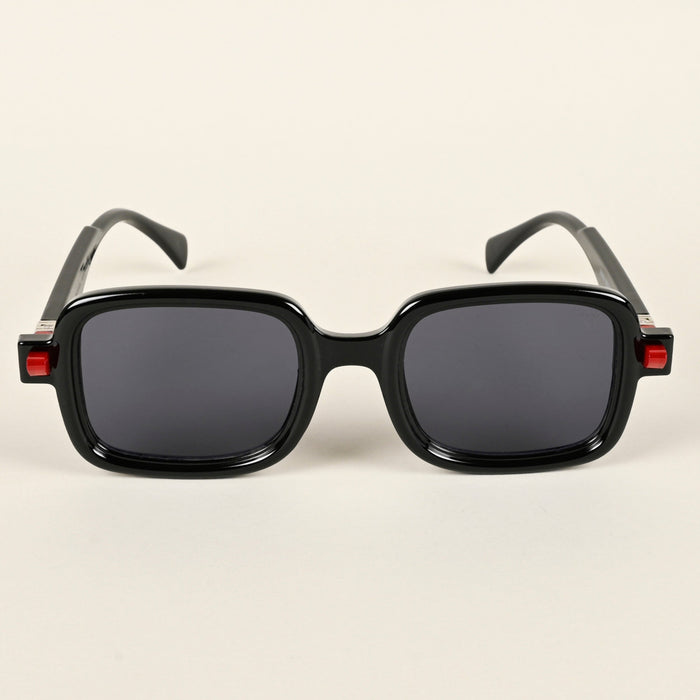 Voyage Shine Black Square Sunglasses for Men & Women - MG4885