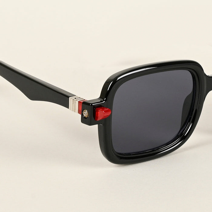 Voyage Shine Black Square Sunglasses for Men & Women - MG4885