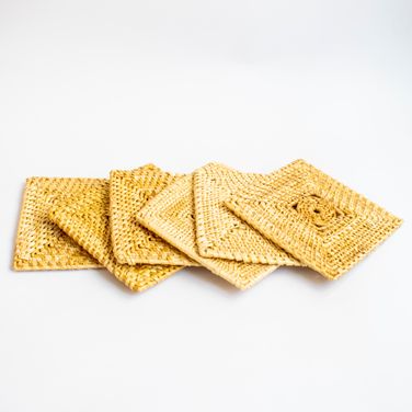 Golden Grass Chokor Coasters