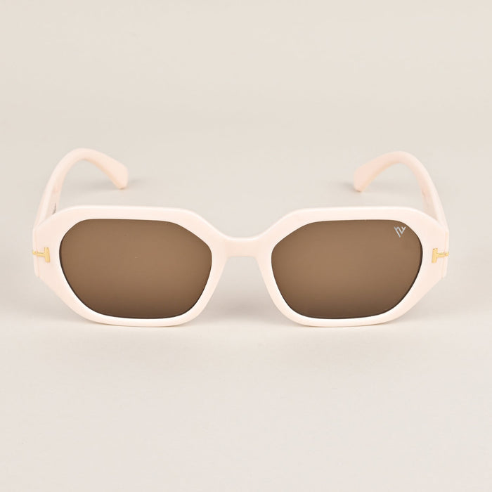 Voyage Off-White Rectangle Sunglasses - MG3681