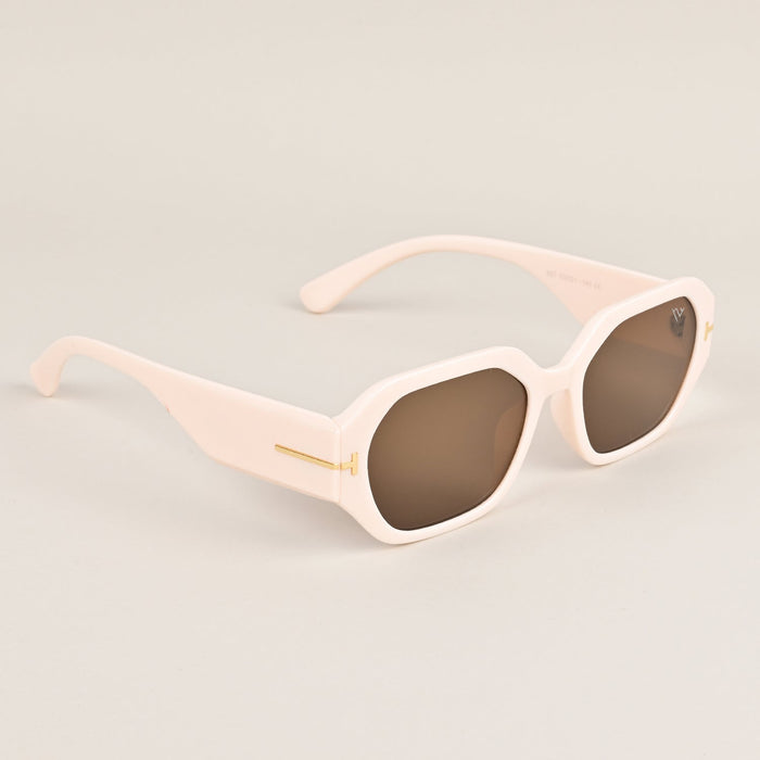 Voyage Off-White Rectangle Sunglasses - MG3681