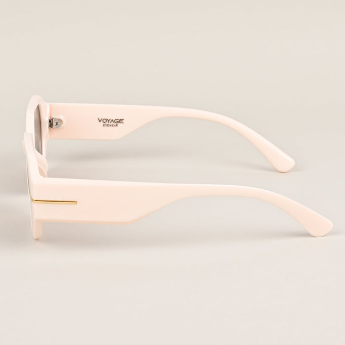 Voyage Off-White Rectangle Sunglasses - MG3681