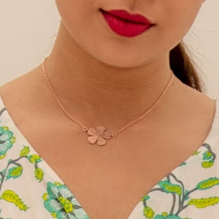 Fleur Necklace - Rose Gold