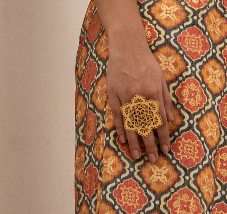 Sakshi Sindhwani - Gul Bahaar Ring Golden