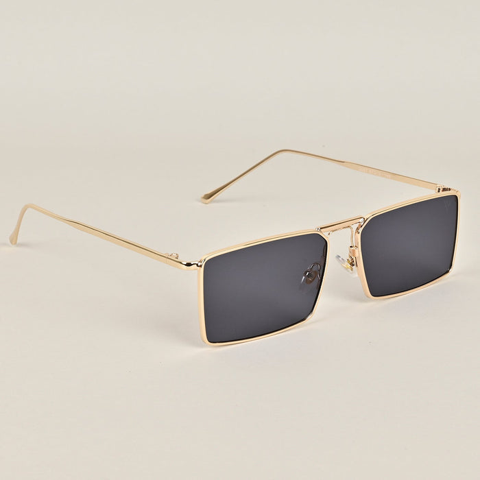 Voyage Black Gold Rectangular Sunglasses - MG3572