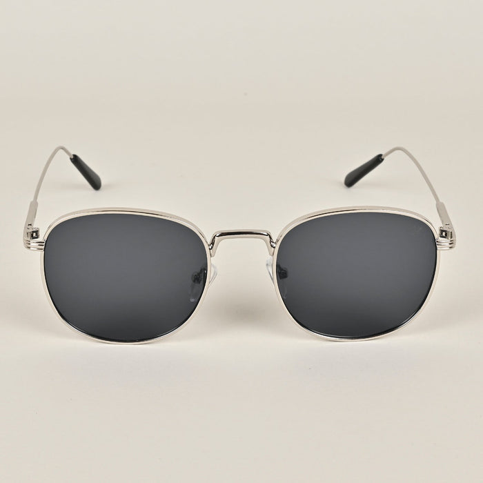 Voyage Round Black Silver Sunglasses - MG2977