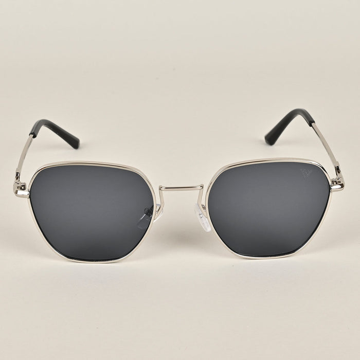 Voyage Silver-Black Retro Square Sunglasses - MG2778