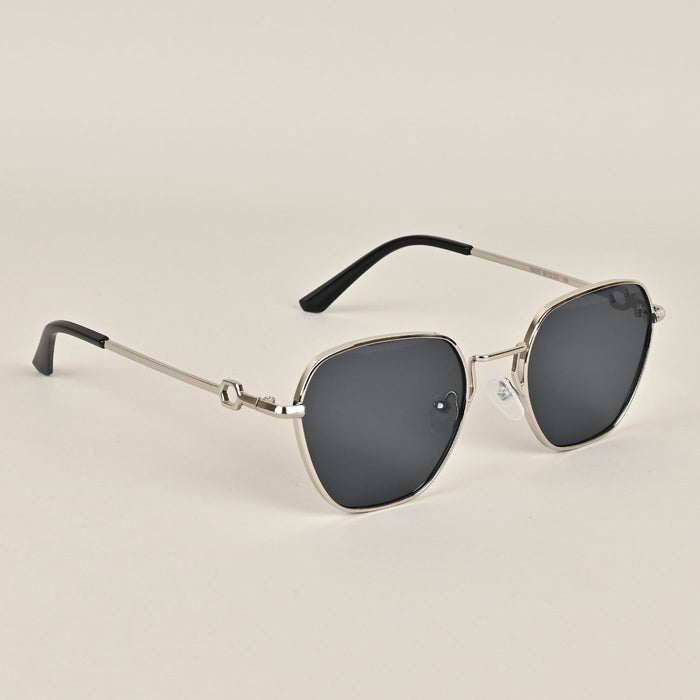 Voyage Silver-Black Retro Square Sunglasses - MG2778