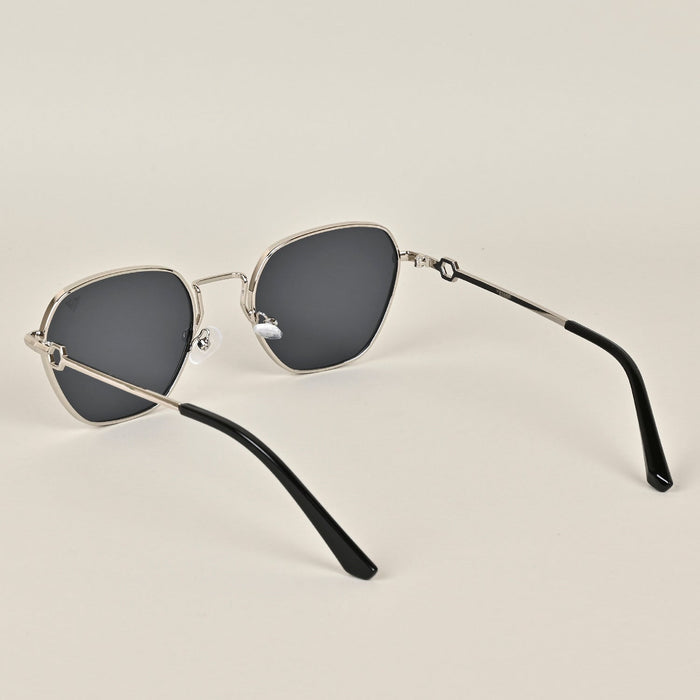 Voyage Silver-Black Retro Square Sunglasses - MG2778