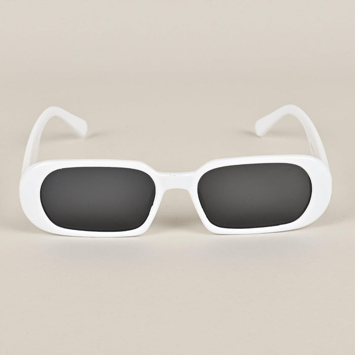 Voyage Retro Oval White Sunglasses - MG3599