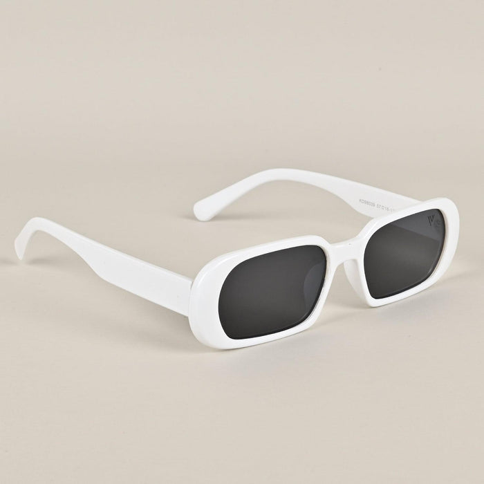 Voyage Retro Oval White Sunglasses - MG3599