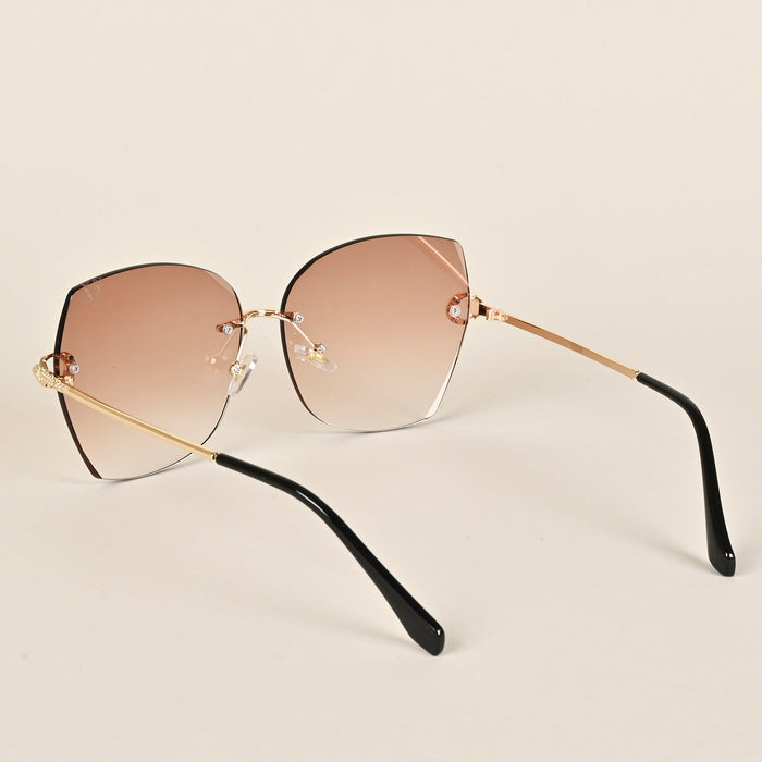 Voyage Light Brown Over Size Sunglasses - MG2881