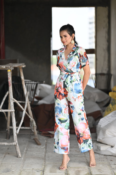 FLORAL FORMAL JUMPSUIT