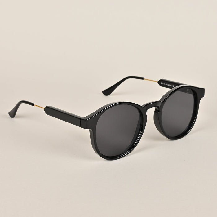 Voyage Black Round Sunglasses - MG3876