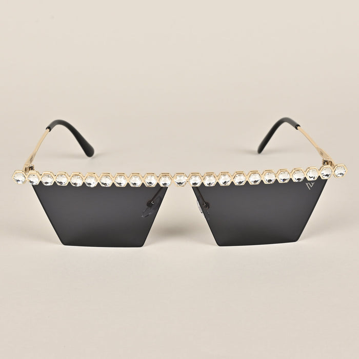 Voyage Unique Design Golden Cateye Sunglasses - MG3886