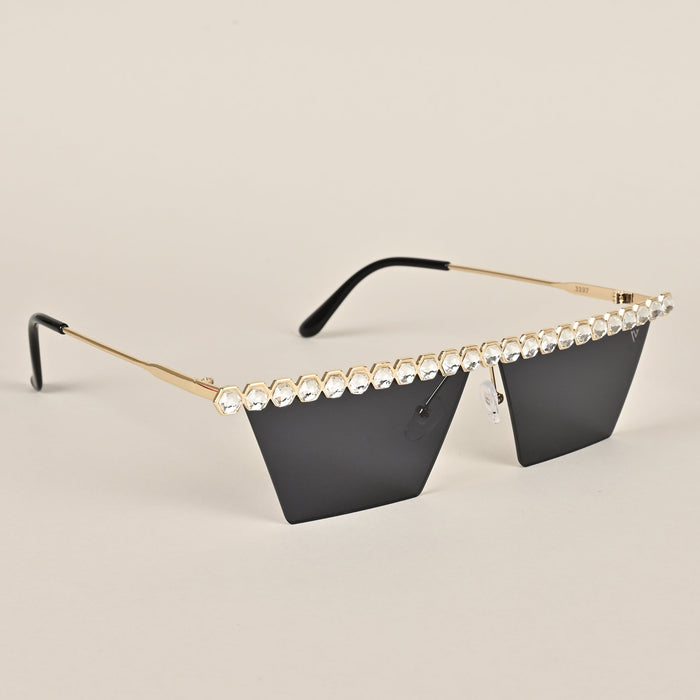 Voyage Unique Design Golden Cateye Sunglasses - MG3886