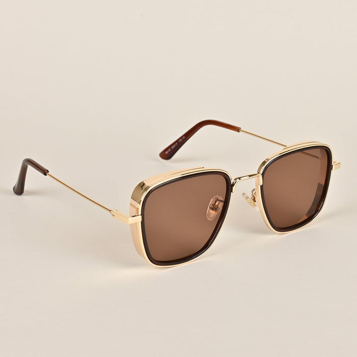 Voyage Retro Square Brown Sunglasses - MG2969