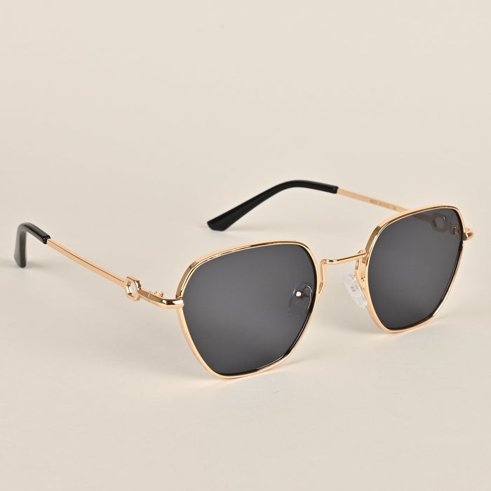 Voyage Square Gold Black Sunglasses - MG2779