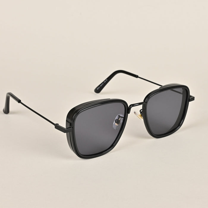 Voyage Retro Square Black Sunglasses - MG2968