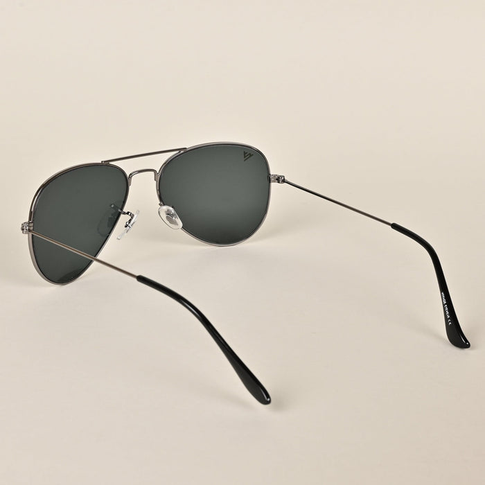 Voyage Black & Grey Aviator Sunglasses - MG2371