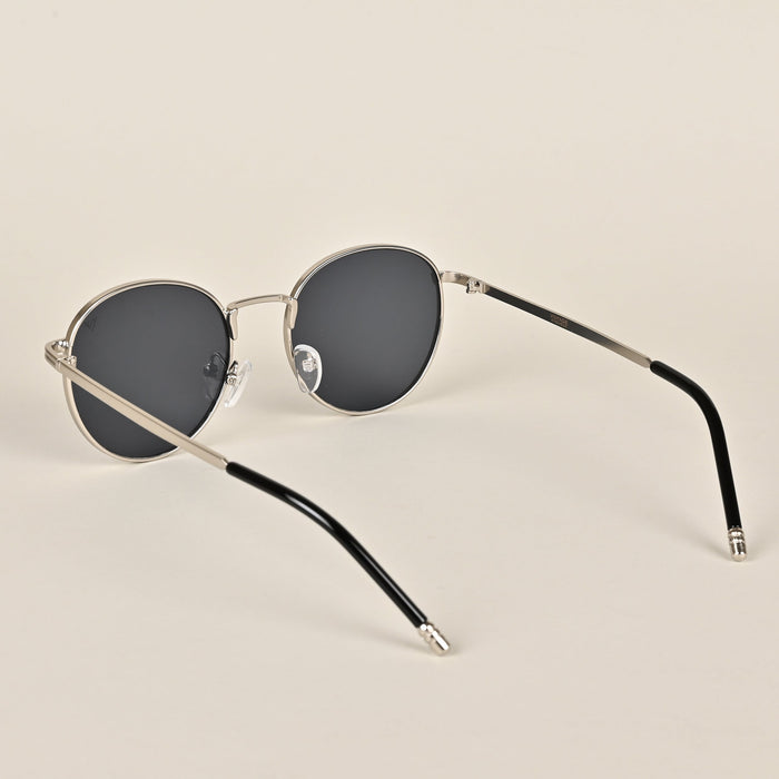 Voyage Premium Round Black Silver Sunglasses - MG3622