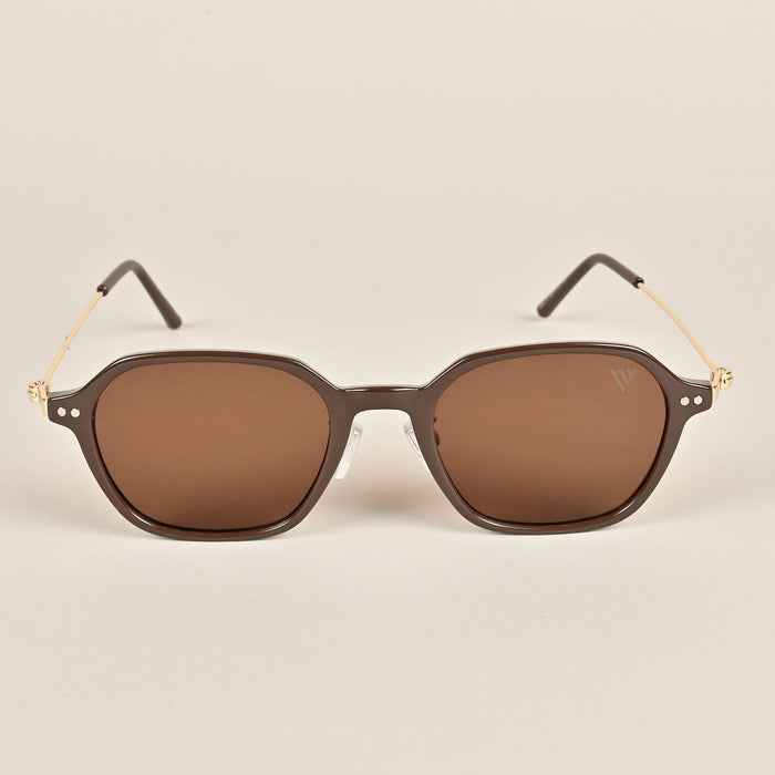 Voyage Brown Oval Sunglasses - MG3889