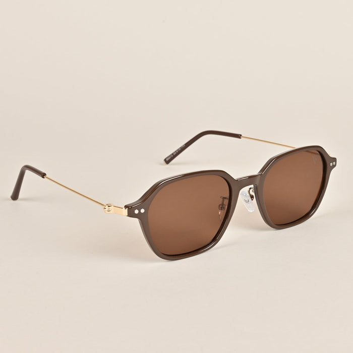 Voyage Brown Oval Sunglasses - MG3889