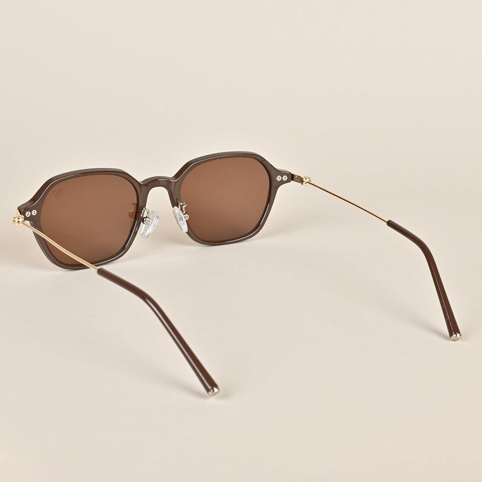 Voyage Brown Oval Sunglasses - MG3889