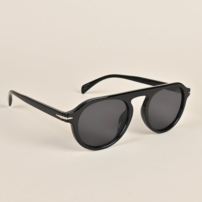 Voyage Black Round Sunglasses - MG3893