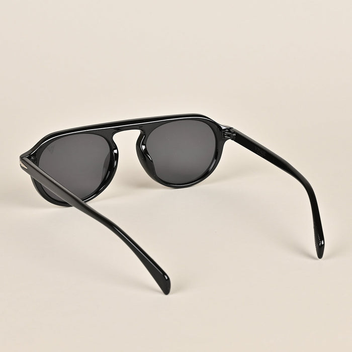 Voyage Black Round Sunglasses - MG3893