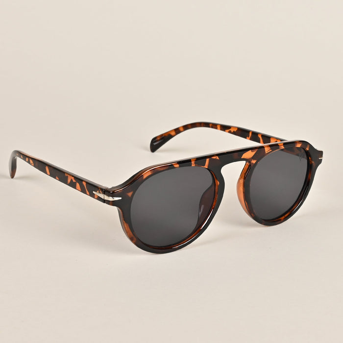 Voyage Black Round Sunglasses - MG3894