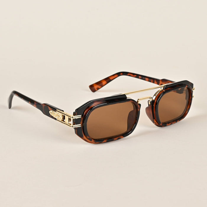 Voyage Brown Oval Sunglasses - MG3947